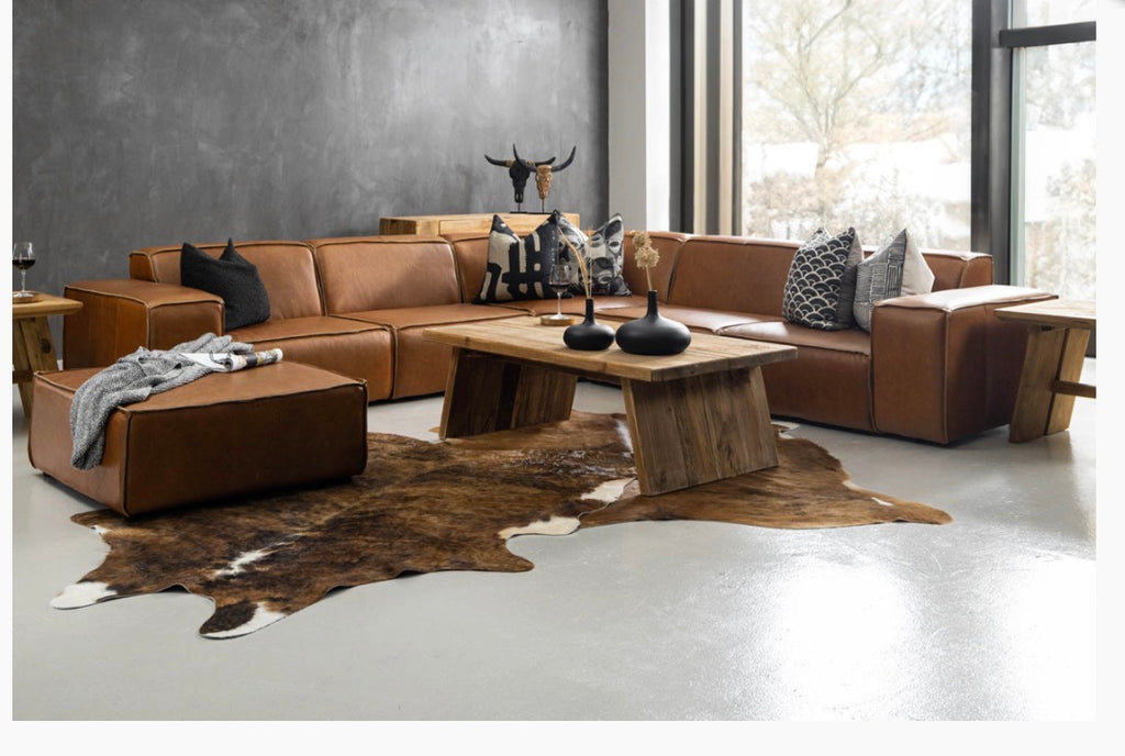 leather modular corner couch