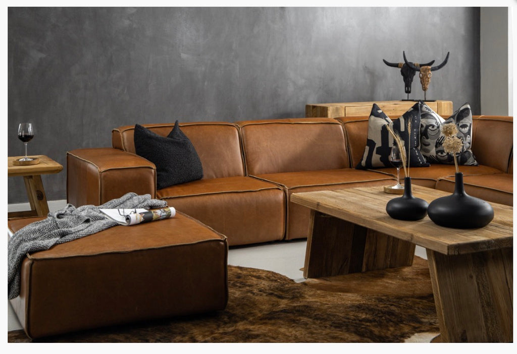 leather modular corner couch