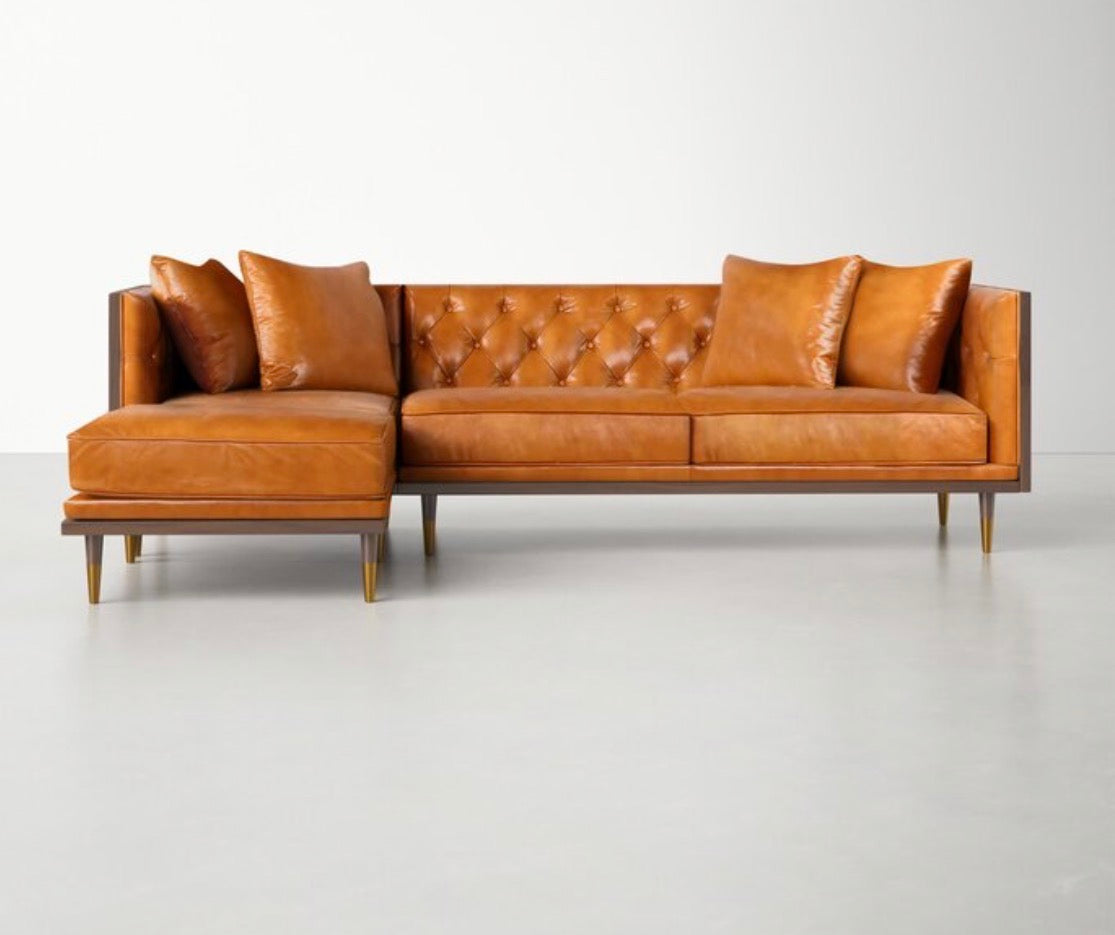 The hampton leather couch