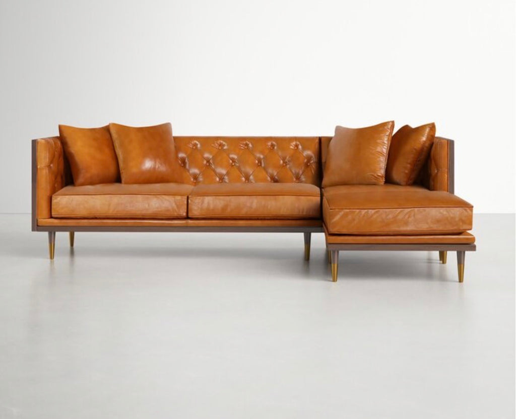 The hampton leather couch
