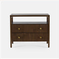 Elegant 2 drawer bedside table