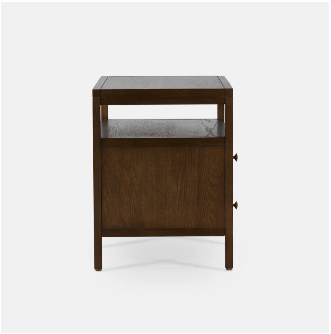 Elegant 2 drawer bedside table