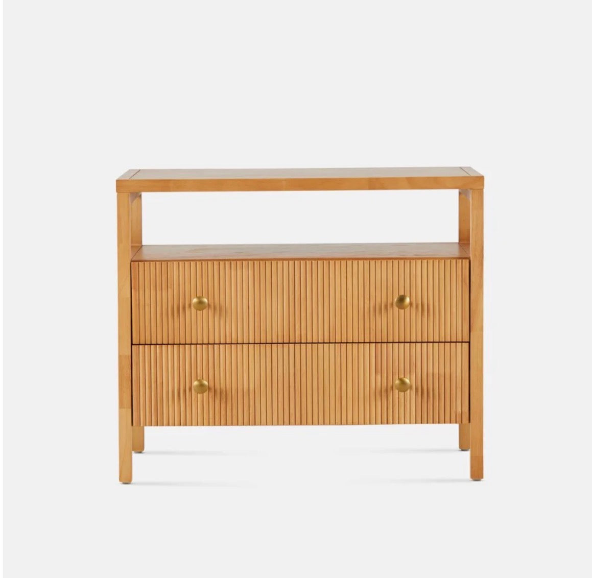 Elegant 2 drawer bedside table